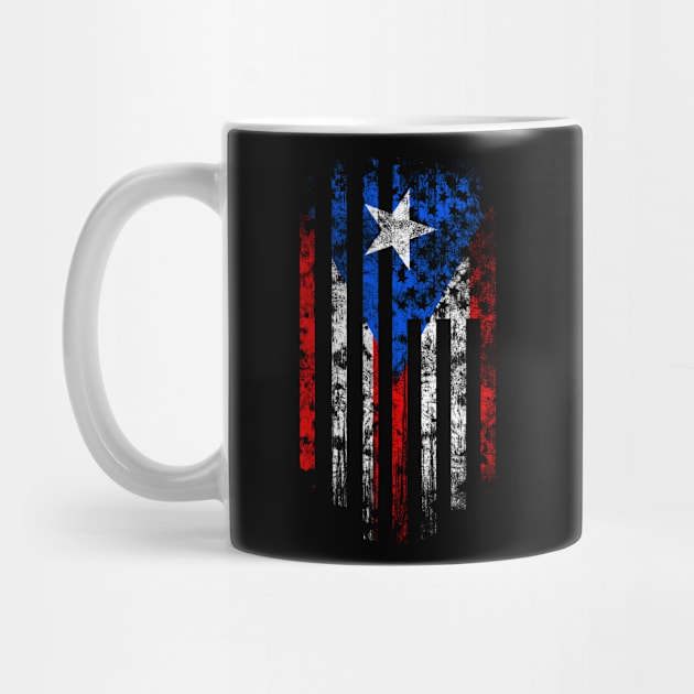 Puerto Rico and America Flag Combo by Family Heritage Gifts